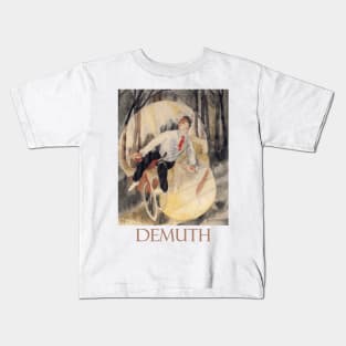 Vaudeville, The Bicycle Rider by Charles Demuth Kids T-Shirt